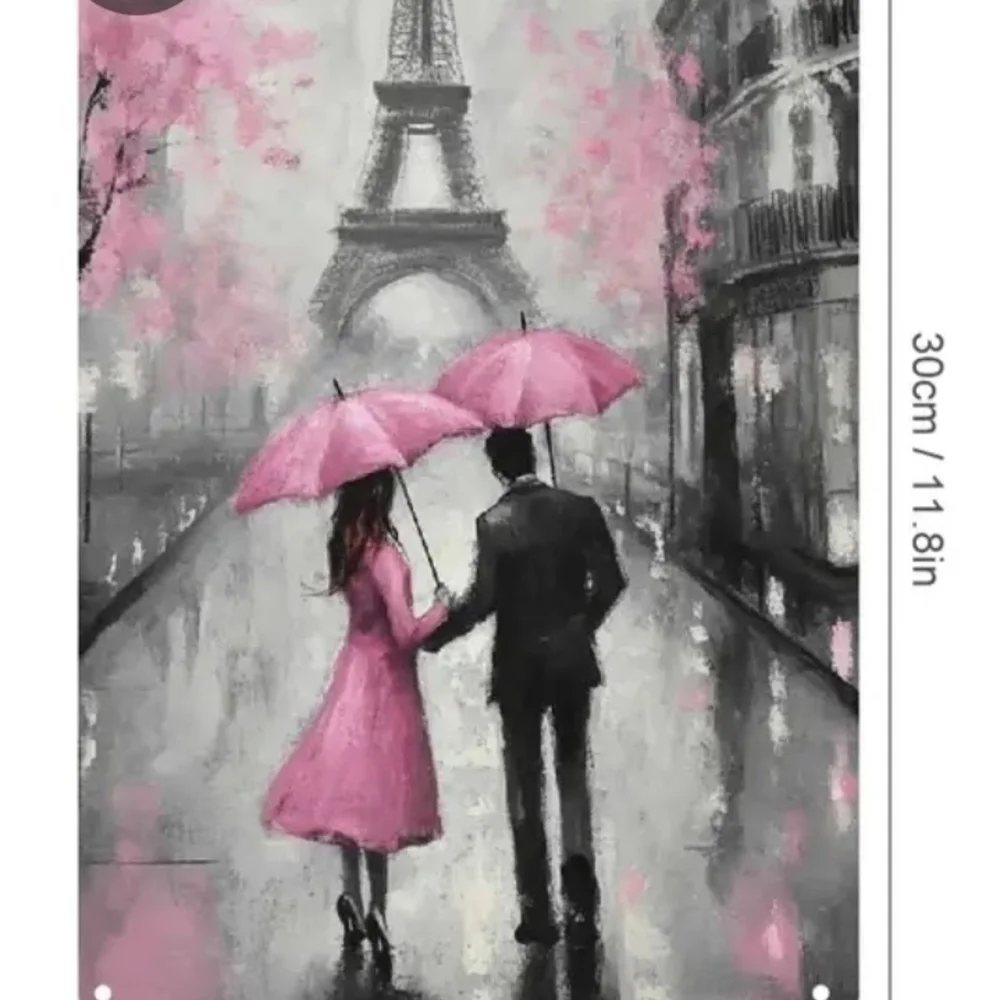 Eiffel Tower wall art Metallic Sign